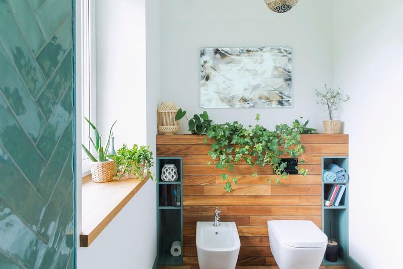 19 Smart Ways To Use That Space Above The Toilet - Decor Hint Small Hanging Plants Or Greenery
