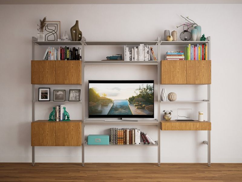17 Furniture Arrangements That Make Any Room Look Larger - Decor Hint Use Vertical Space Wisely