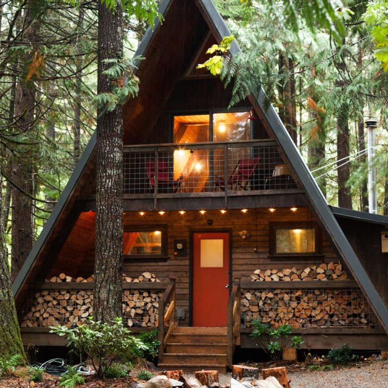 Architecture Meets The Wild: 11 Gorgeous Homes Crafted Within Natural Settings - Decor Hint Woodland A-Frame Lodge