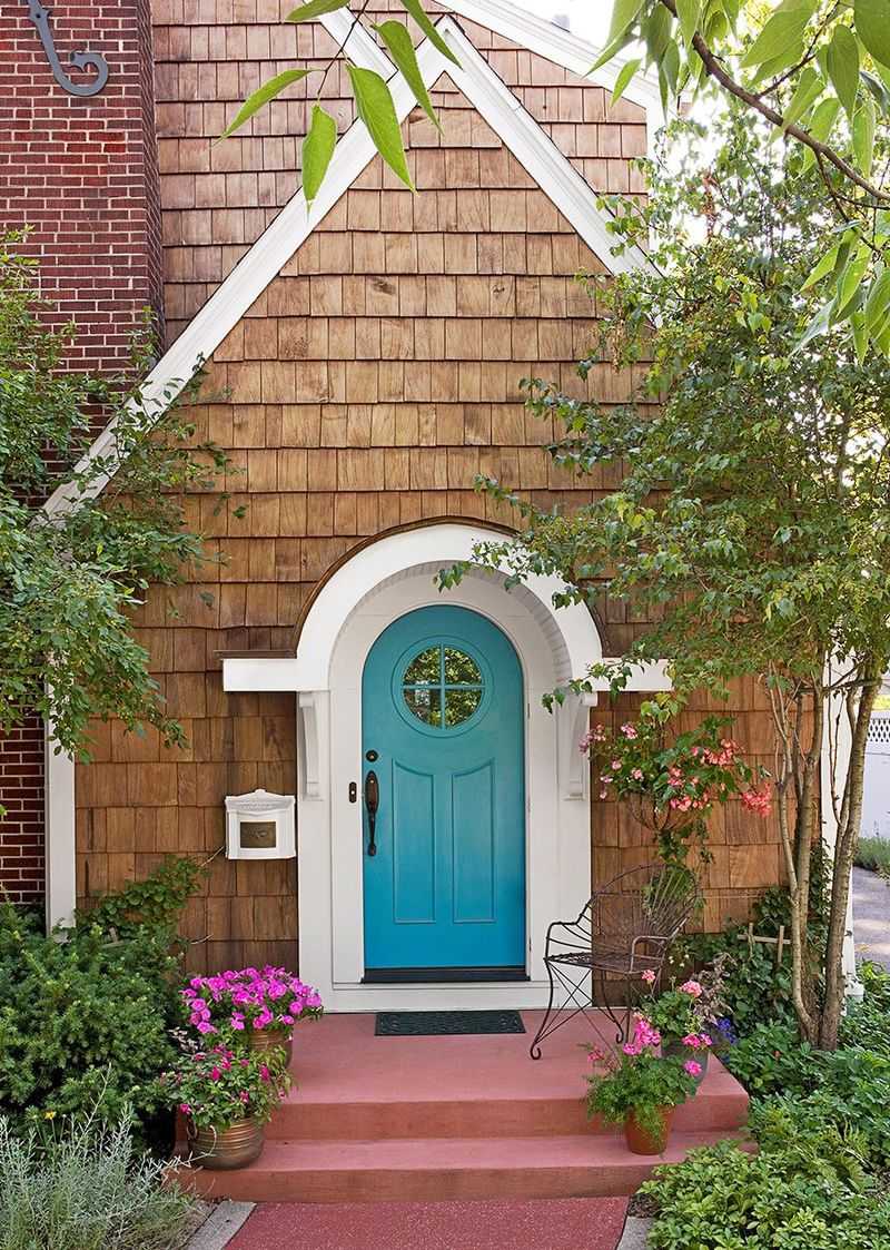 Repaint front doors with bold hues