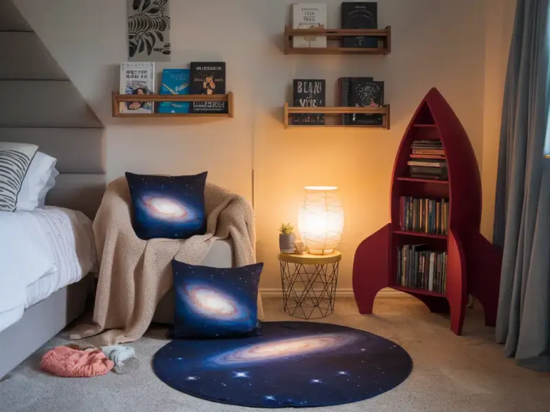 Boho Meets Desert With New Mexico Decor That Pops - Decor Hint Alien Encounter Corner: Roswell-Inspired Reading Nook