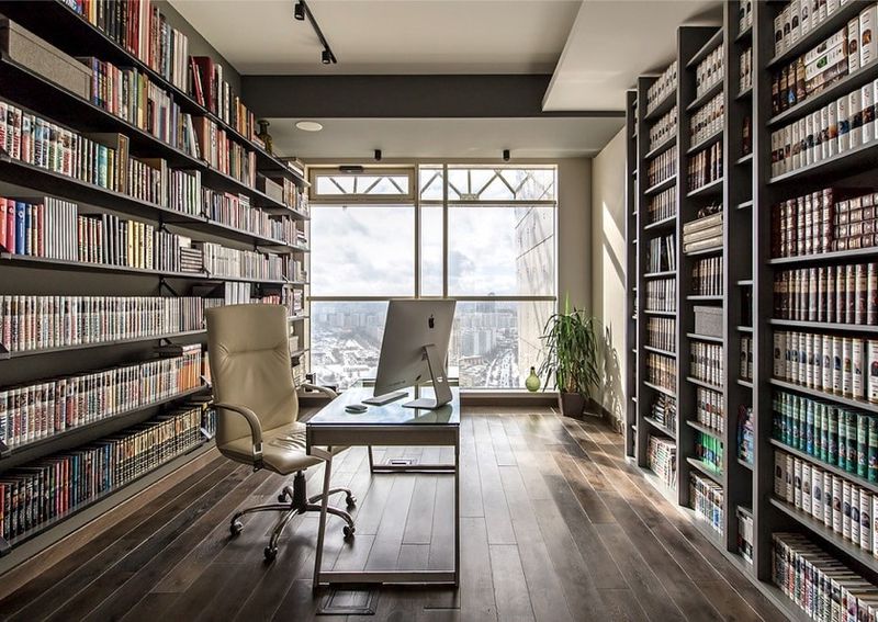 26 Barndominium Features That'll Make You Say 'Wait, That's A House?' - Decor Hint Suspended Library