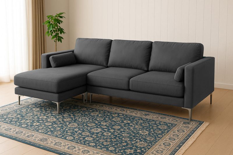 Illinois Designers Warn: These 10 Couch Colors Feel Stale - Swap For These 10 - Decor Hint Dreary Slate Gray