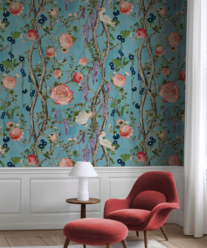 Heavy Floral Wallpaper