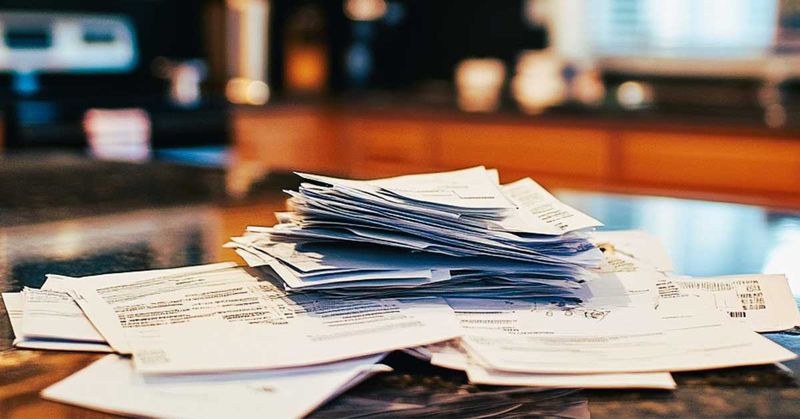 Overflowing Mail Piles (Messy Mistake)