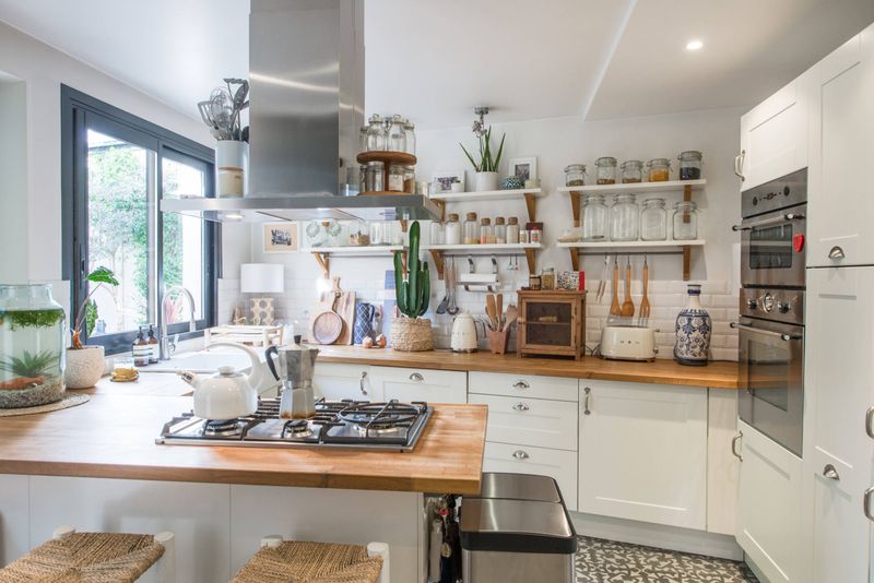 Cluttered Open Shelving