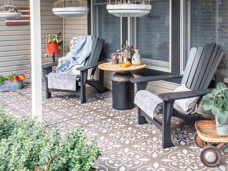 Nevada's Weekend DIY Boom: 12 Home Projects Everyone's Tackling Right Now - Decor Hint Patio Stenciling
