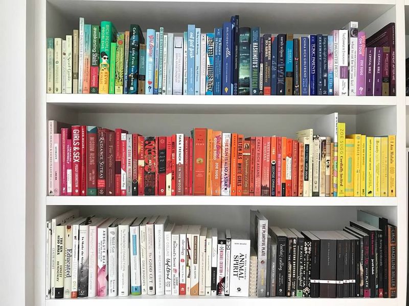 Book Spine Color Coordination