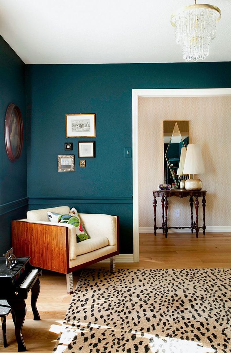 15 Retro Paint Shades Designers Are Loving Again - Decor Hint Teal Blue