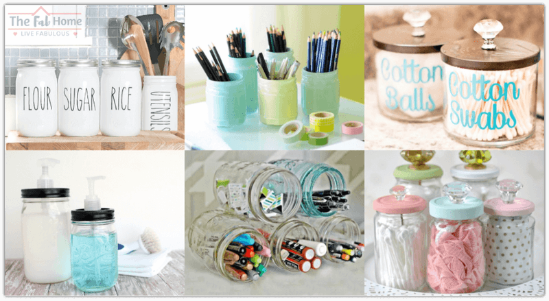 33 Organizing Hacks To Transform Your Home - Decor Hint Upcycled Jar Desk Organizer