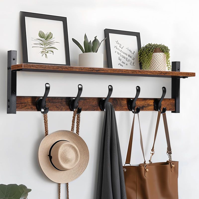 14 Smart Ways To Organize Small Spaces From A Stylish 350 Sq Ft NYC Apartment - Decor Hint Hooks for Accessories