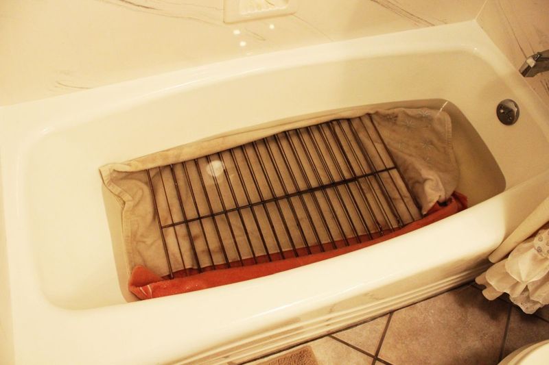 Bathtub Soak with Dishwasher Detergent