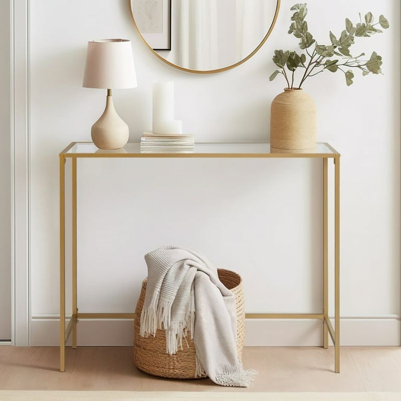 Glass Console Table