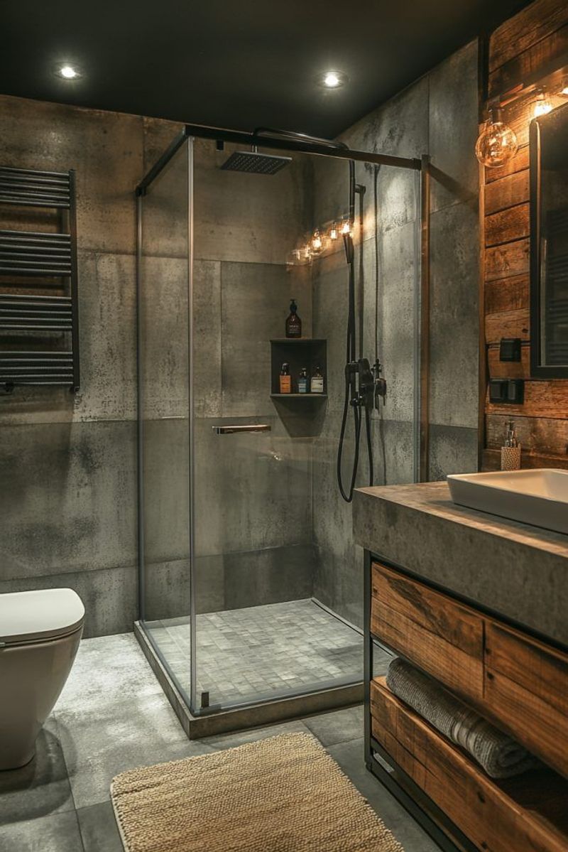 22 Fancy Barndominium Homes That Beautifully Mix Rustic With Modern - Decor Hint Minimalist Bathrooms with Barn Hardware