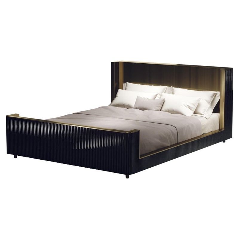 19 Essential Furniture Pieces For A Timeless Art Deco-Inspired Space - Decor Hint Black Lacquer Bed Frame