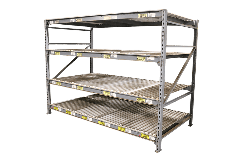Bent Metal Shelving Units Going Nowhere