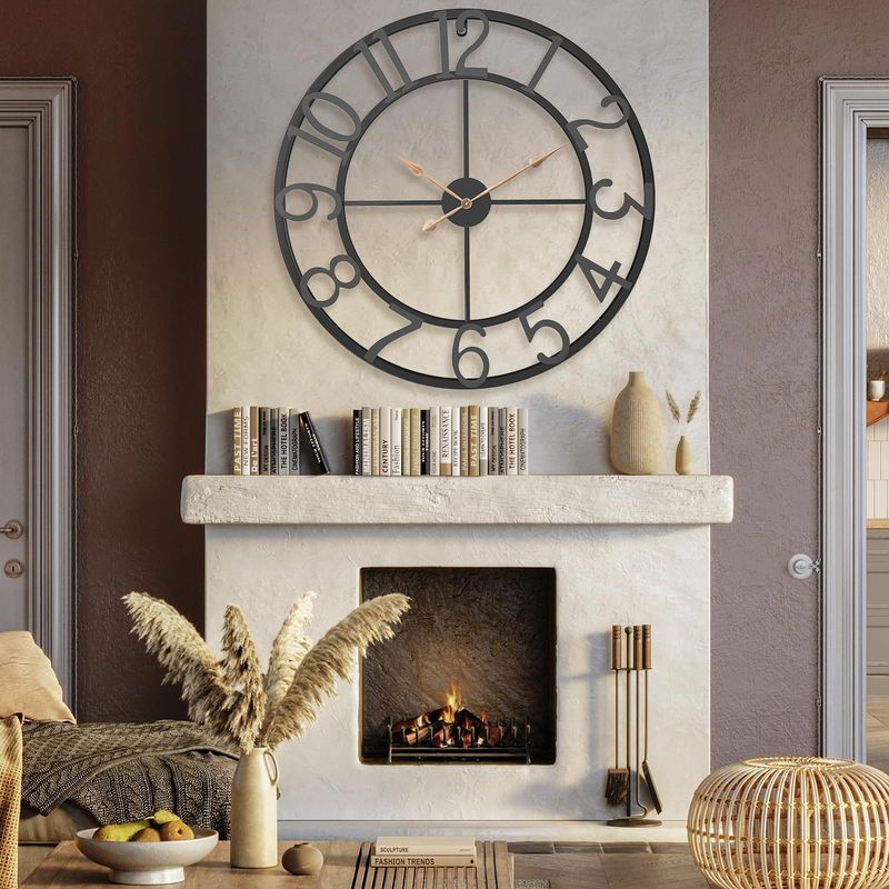 Say Goodbye To These 11 Farmhouse Fads And Please Ditch These 6, Too - Decor Hint Oversized Clock Wall Art