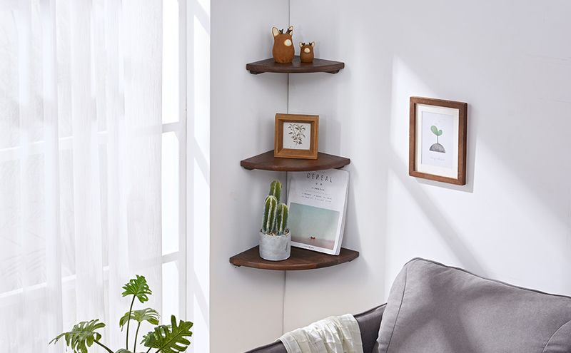 14 Small Kitchen Ideas That Prove Size Doesn't Matter - Decor Hint Corner Shelves Maximize Awkward Angles