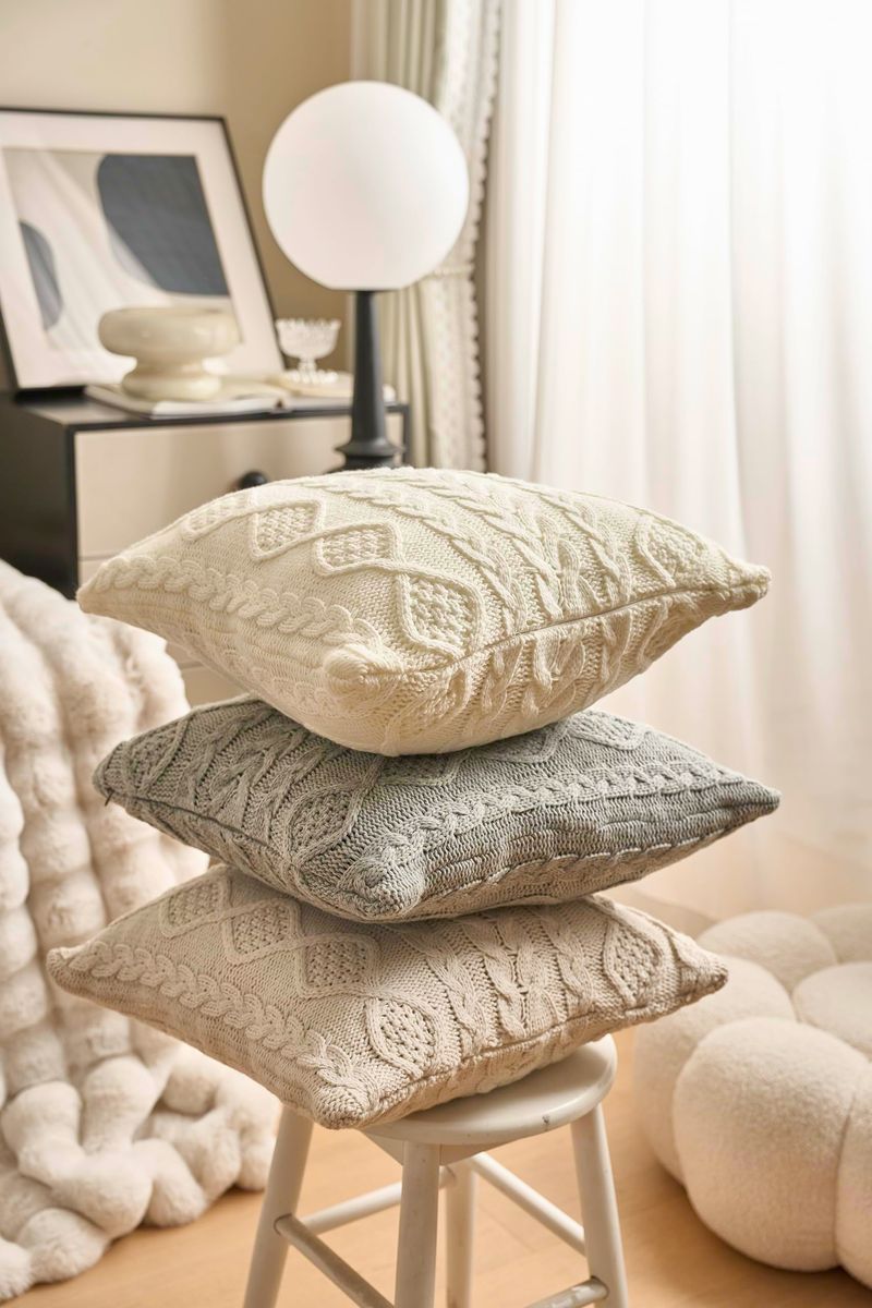 Get Your Home Winter-Ready With These 15 Creative Decor Ideas - Decor Hint Knitted Pillow Covers