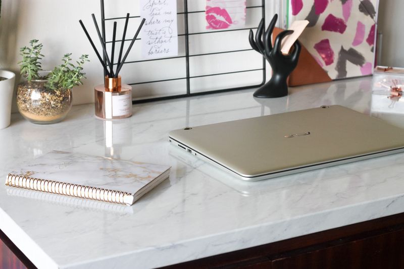 21 Cool Things Under $20 That'll Make Your Home Look More Expensive - Decor Hint Faux Marble Contact Paper