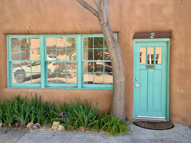 Turquoise Accents Against Earth Tones