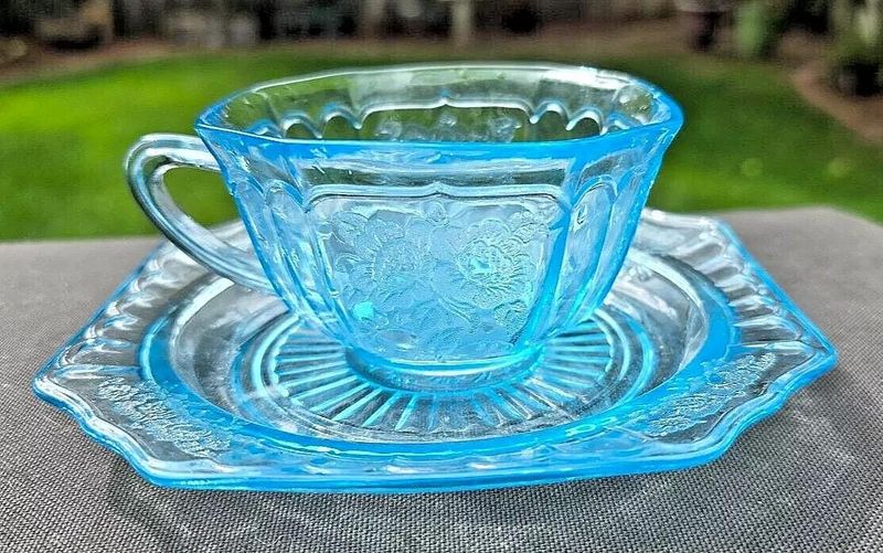 Georgia Gold: 15 Depression Glass Patterns You'll Want to Snatch Up Fast - Decor Hint Mayfair: The Blue Beauty That Collectors Crave