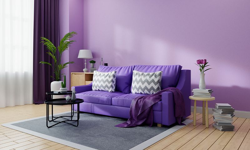 9 Couch Colors That Don't Fit The Minnesota Vibe, And 9 That Totally Do - Decor Hint Hot Purple: Too Dramatic For Our Practical Sensibilities