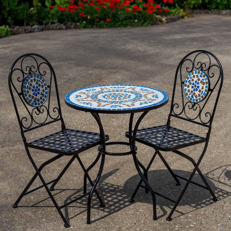 California Dreamin Outdoor Dining Setups From Santa Barbara Homes - Decor Hint Bistro-Style Tables with Tiled Tops