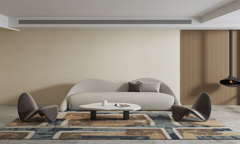 Rug Styles You'll Spot In Cozy Pennsylvania Living Rooms - Decor Hint Industrial Loft Flatweaves