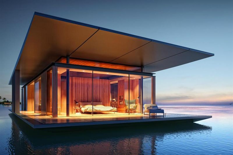 18 Of The Best Spacious Tiny Homes You'll Love - Decor Hint Floating Tiny Oasis