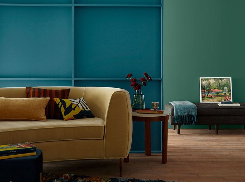 11 Interiors That Make A Case For The Blue & Green Color Combo - Decor Hint Turquoise & Moss Mix