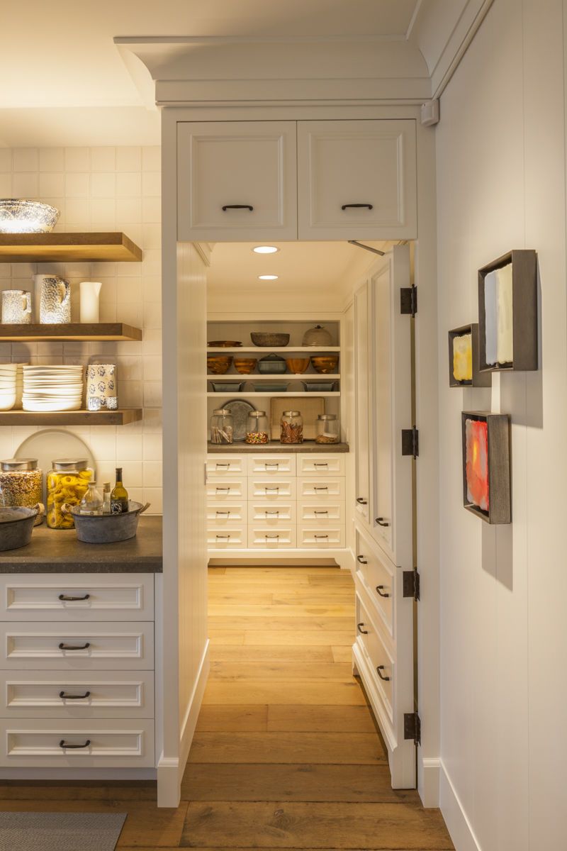 16 Ways How Designers Use Hidden Doors: The Whimsical Trend That Can Actually Be Very Practical - Decor Hint Hidden Pantry Behind Cabinetry