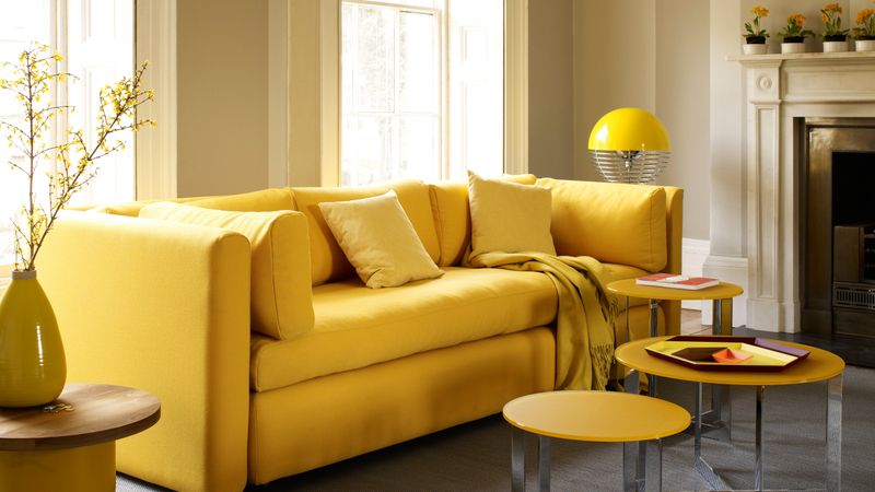 8 Couch Colors Making Michigan Living Rooms Feel Stuck In The Past, And 10 Bold Swaps To Brighten Your Space - Decor Hint Butter Yellow: Sunshine On Demand