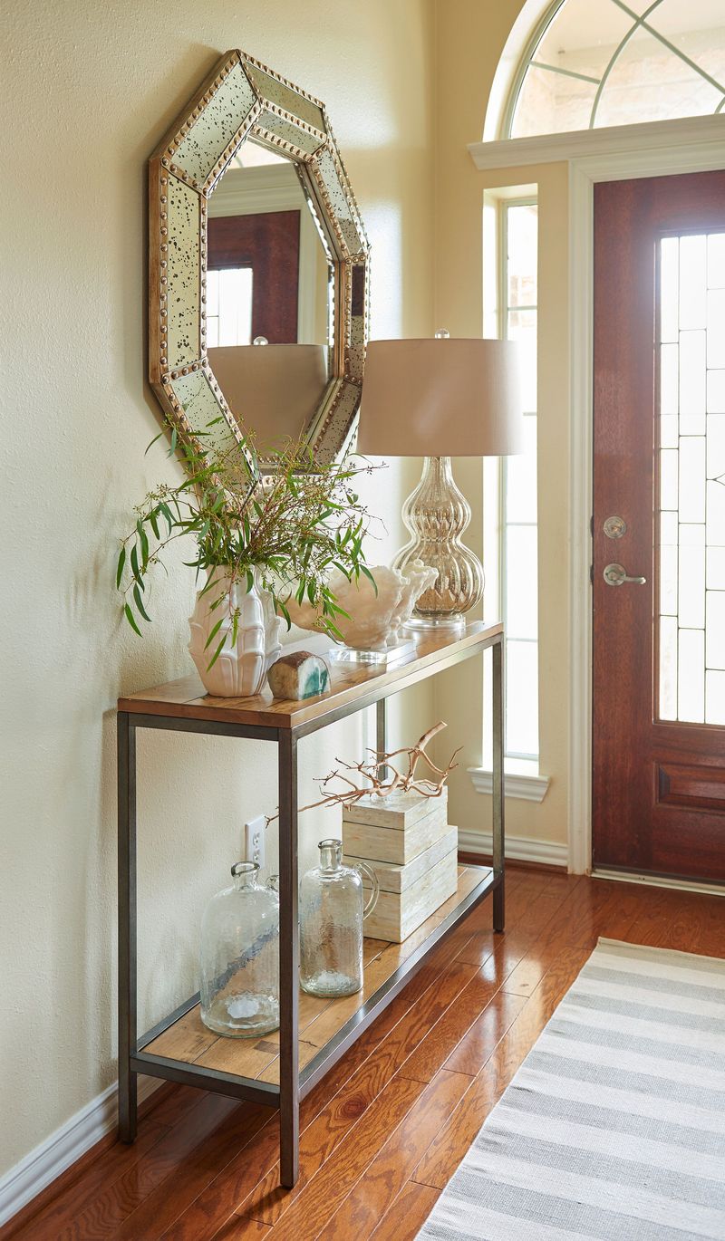 Upgrade Your Space 20 Budget-Friendly Ways To Add Luxury At Home - Decor Hint Create a Stylish Entryway with a Mirror and Console Table