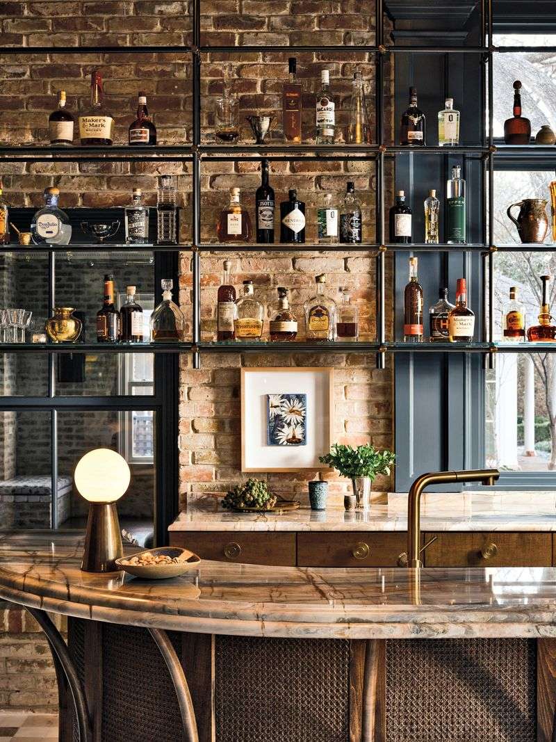 Built-In Bar Carts