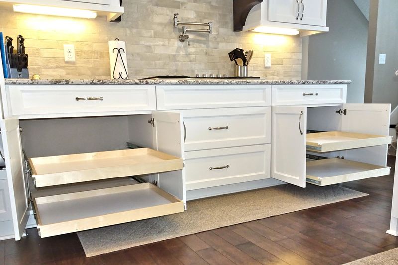 Install Pull-Out Cabinet Shelves
