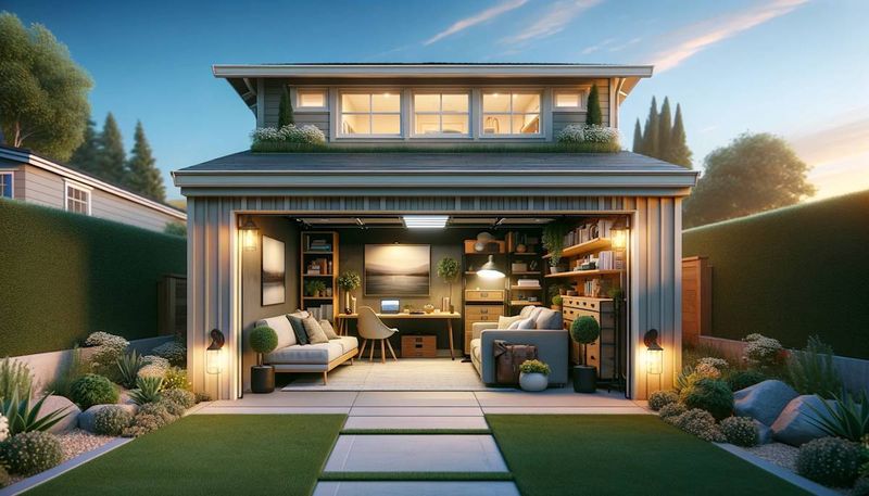 12 Effortlessly Cool Outdoor Spaces You'll Spot All Over California Neighborhoods - Decor Hint Converted Garage Studios