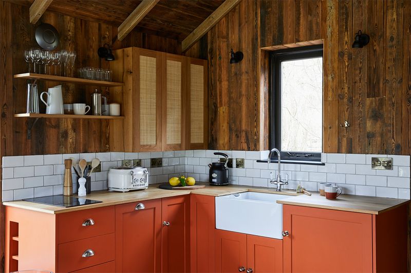 16 Colors To Paint Your Small Kitchen Cabinets That Aren't Just White - Decor Hint Terracotta