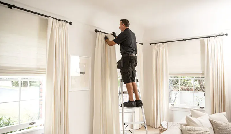 Affordable Ways To Make A Small Space Feel Bigger - Decor Hint Raise Your Curtain Rods