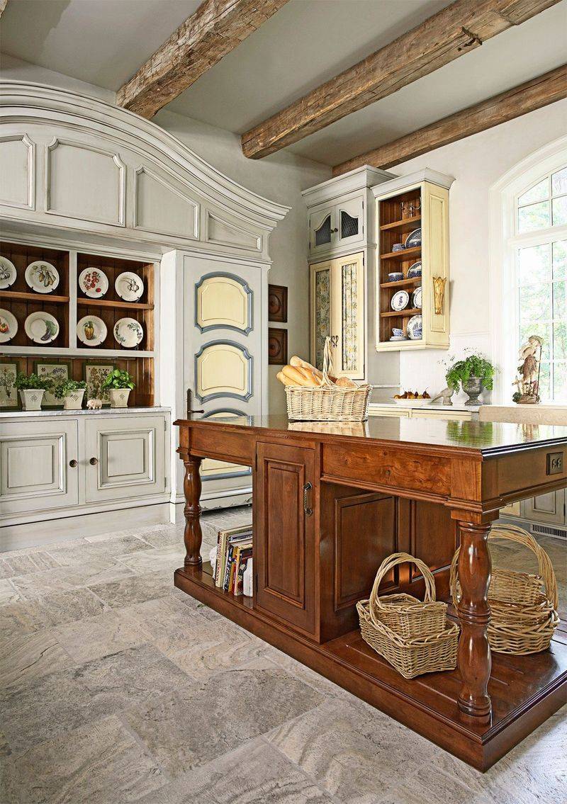 19 Old-World Design Elements That Bring A Rich Timeworn Elegance And Character To Any Space - Decor Hint Old-World Cabinetry with Patina Finishes