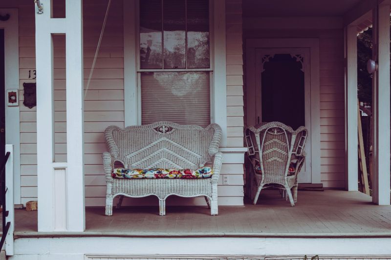 Cluttered Front Porch