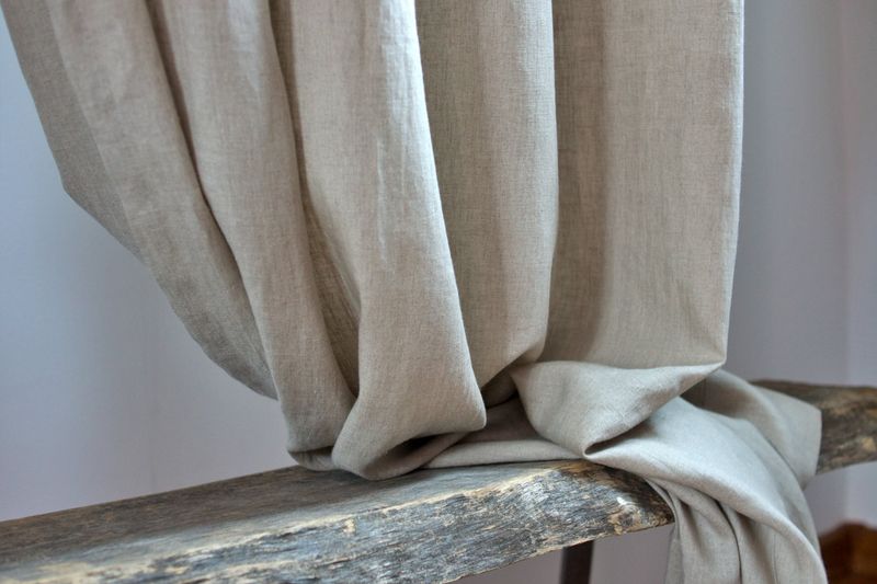 Soft Linen Curtains in Neutral Tones