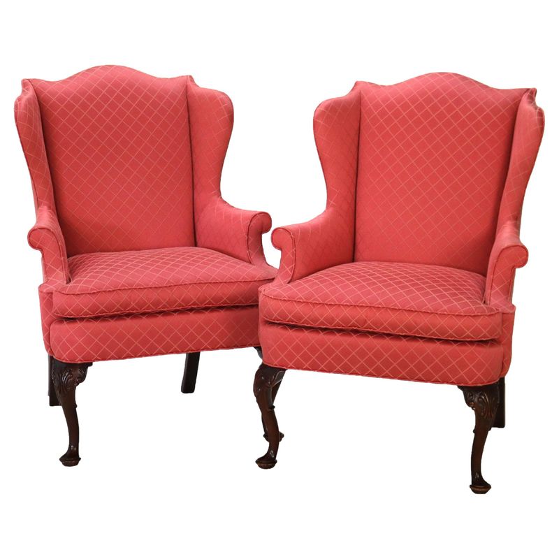 Vintage Accents That Showcase New Jersey's Enduring Furniture Trends - Decor Hint Queen Anne Wingback Chairs