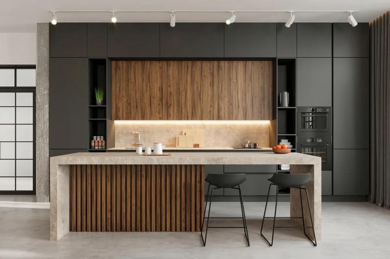 8 Kitchen Countertops To Avoid, According To The Property Brothers - Decor Hint Concrete (Without Proper Sealing)