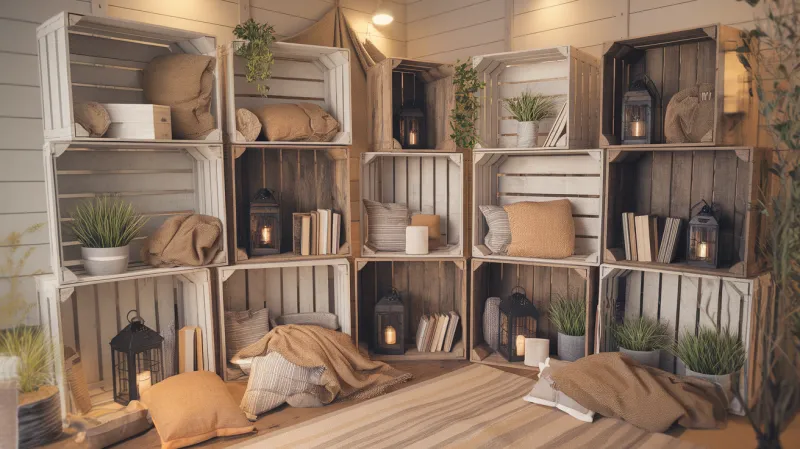 15 Once-Popular Vintage Home Decor Items Everyone’s Snatching Up At Thrift Stores Again - Decor Hint Farmhouse Wooden Crates