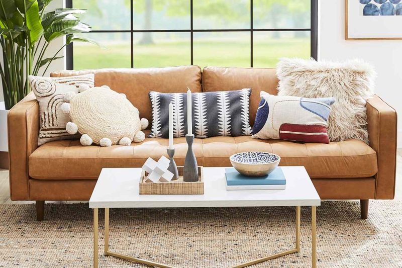 Strategic Throw Pillow Arrangement