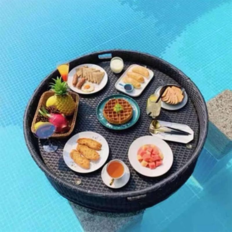 11 Buffet Tables For A Dinner Experience Like No Other - Decor Hint Floating Pool Buffet