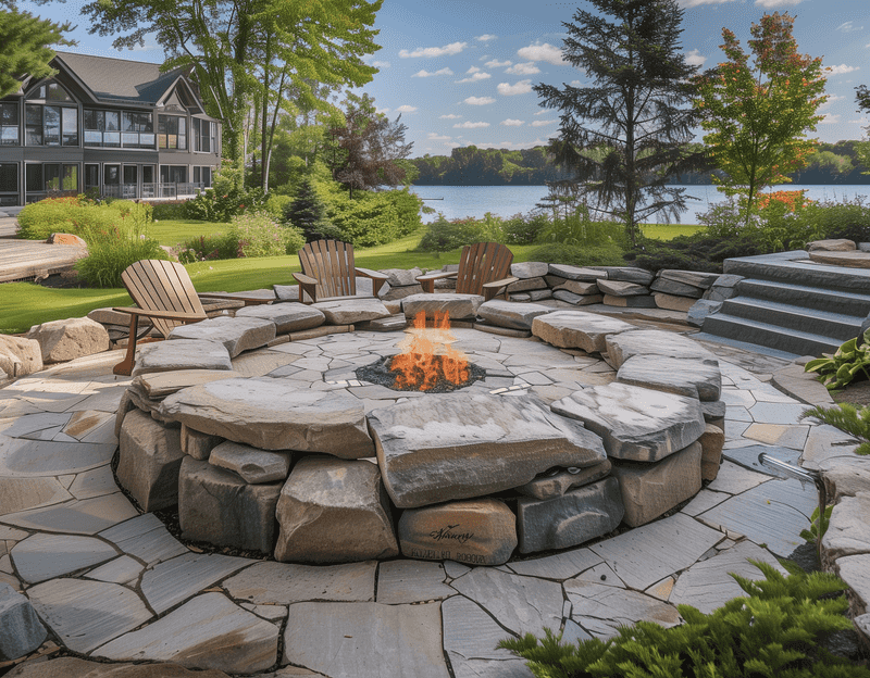 Minnesota DIYers' Weekend Projects That'll Make Your Home The Talk Of The Town - Decor Hint Rustic Fire Pit Gathering Space