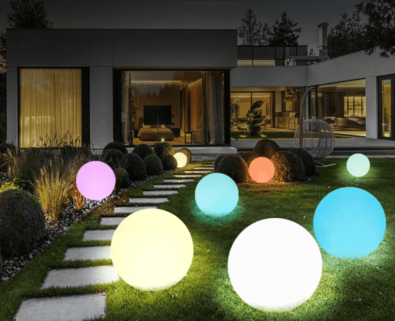 23 Gorgeous Garden Lighting Ideas To Transform Your Space - Decor Hint Glowing Orbs