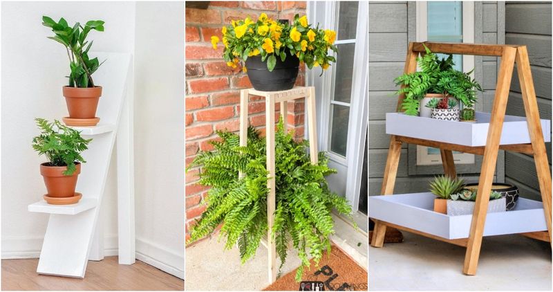 11 Popular Thrift Store Pieces For California-Style Interiors - Decor Hint Scout Vintage Plant Stands For Indoor Jungle Vibes